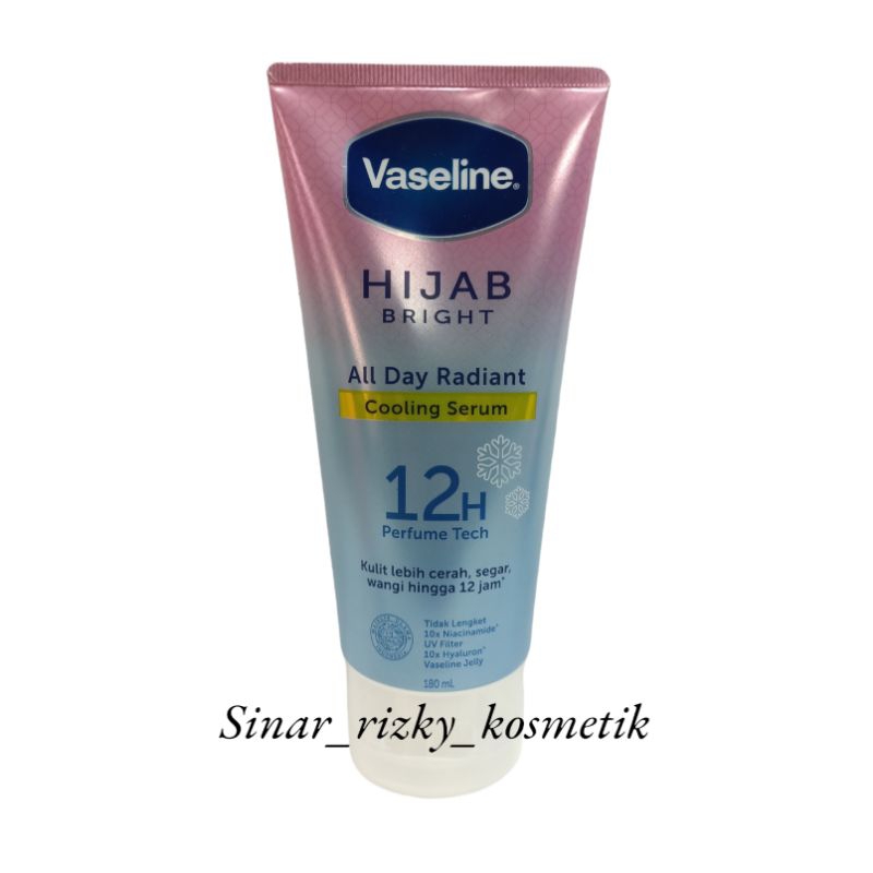 Vaseline Body Serum soft + glow hijab all day cooling serum