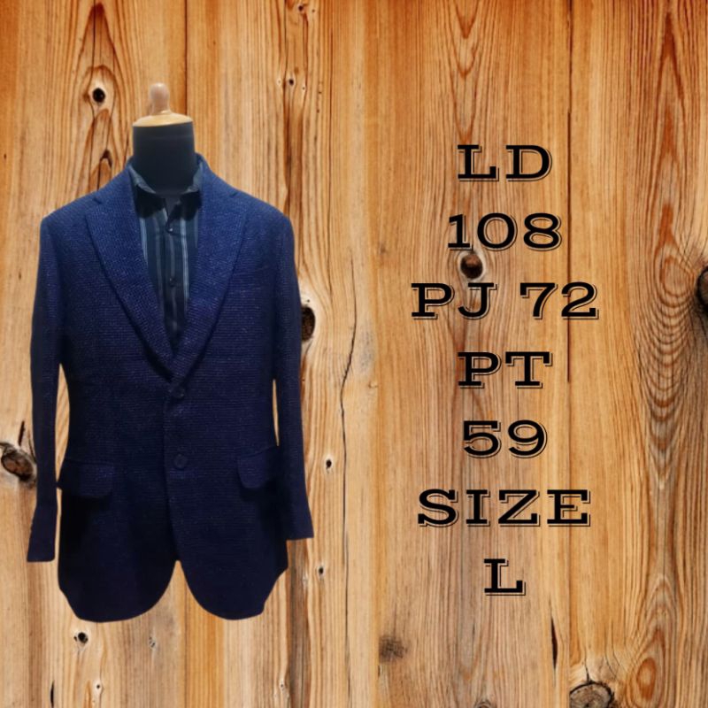 SALE.. Blazer Tweed Casual Pria Premium SlimFit