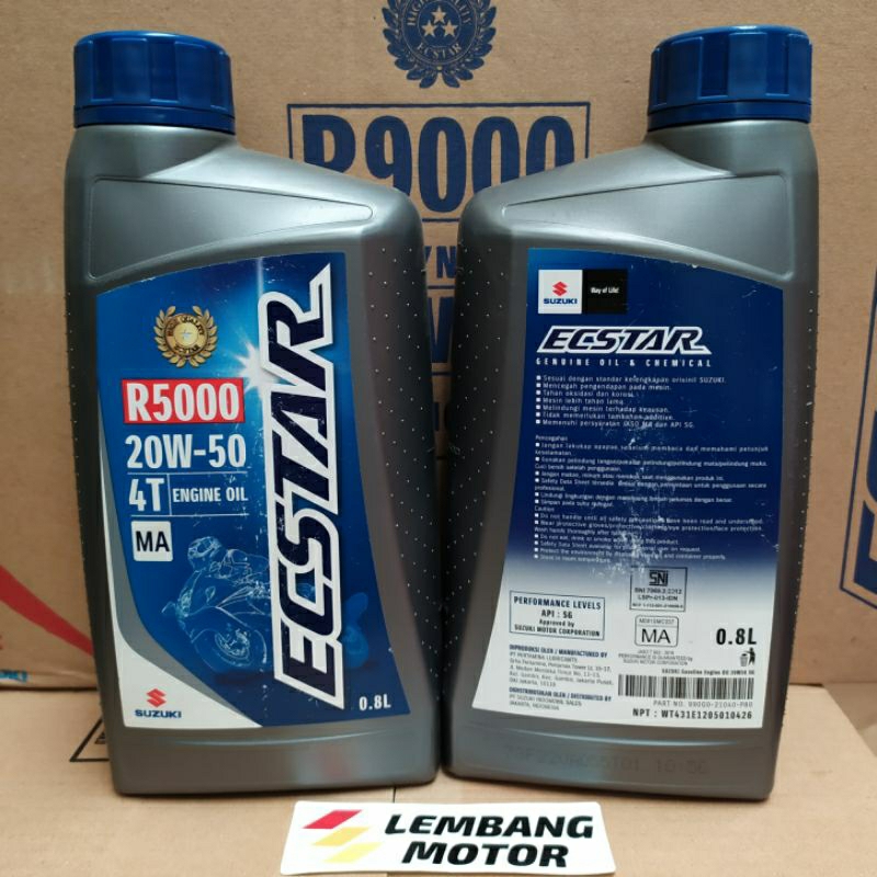 Oli SGO ECSTAR R5000 4T 20W50 800ml