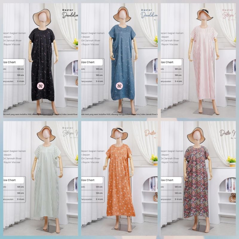 Daster Kekinian Ori Jannah River || Daster Premium by Jannah River || Daster Busui || Longdress #das