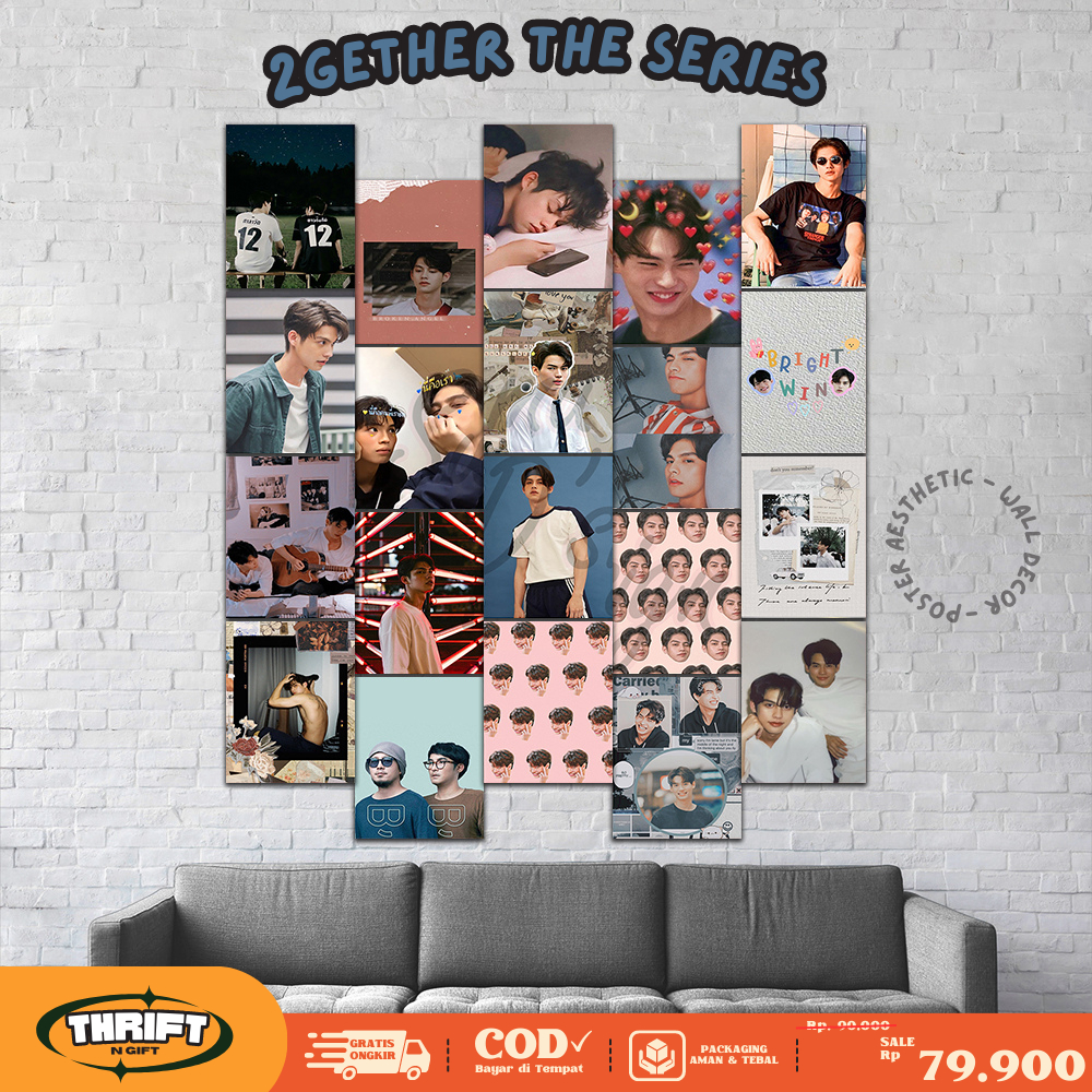 Dekorasi Kamar Aesthetic / Poster Dinding / Poster Aesthetic Collage Wall - Tema 2gether The Series 