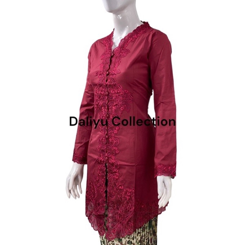 KEBAYA MODERN ENCIM TUNIK KATUN BORDIL POLOS TERMURAH,SET KEBAYA ENCIM PEGAWAI TERMURAH/SETELAN KEBA