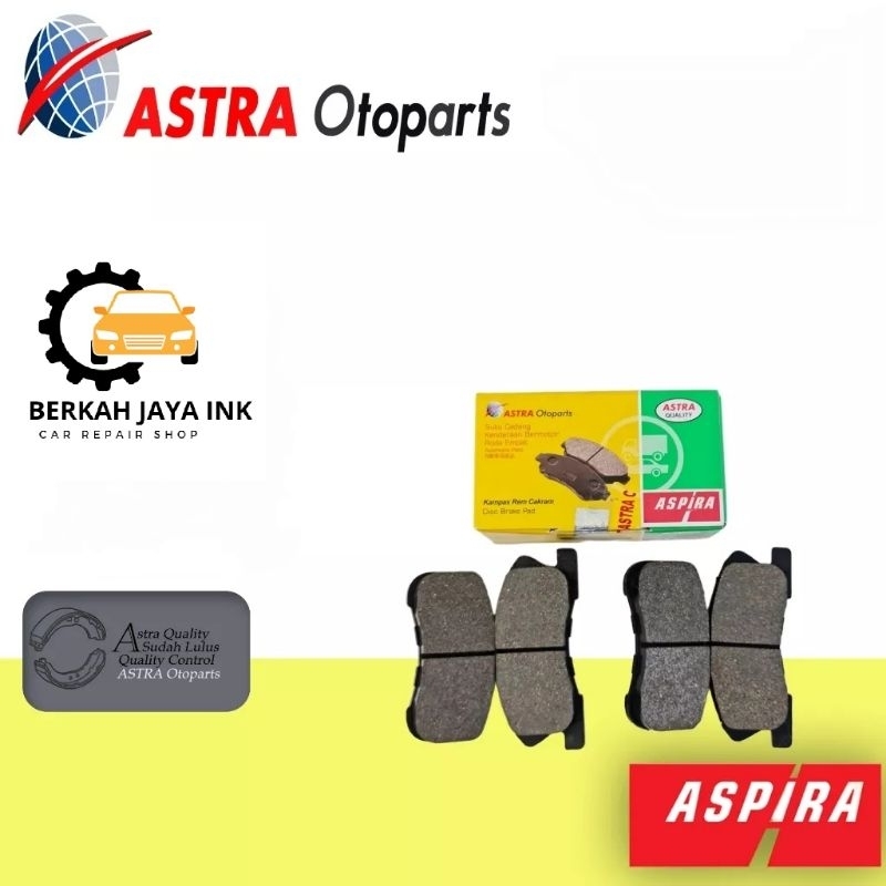 kampas rem mobil / brake pad DEPAN ASPIRA TOYOTA AGYA MANUAL AYLA 1.0 ORIGINAL