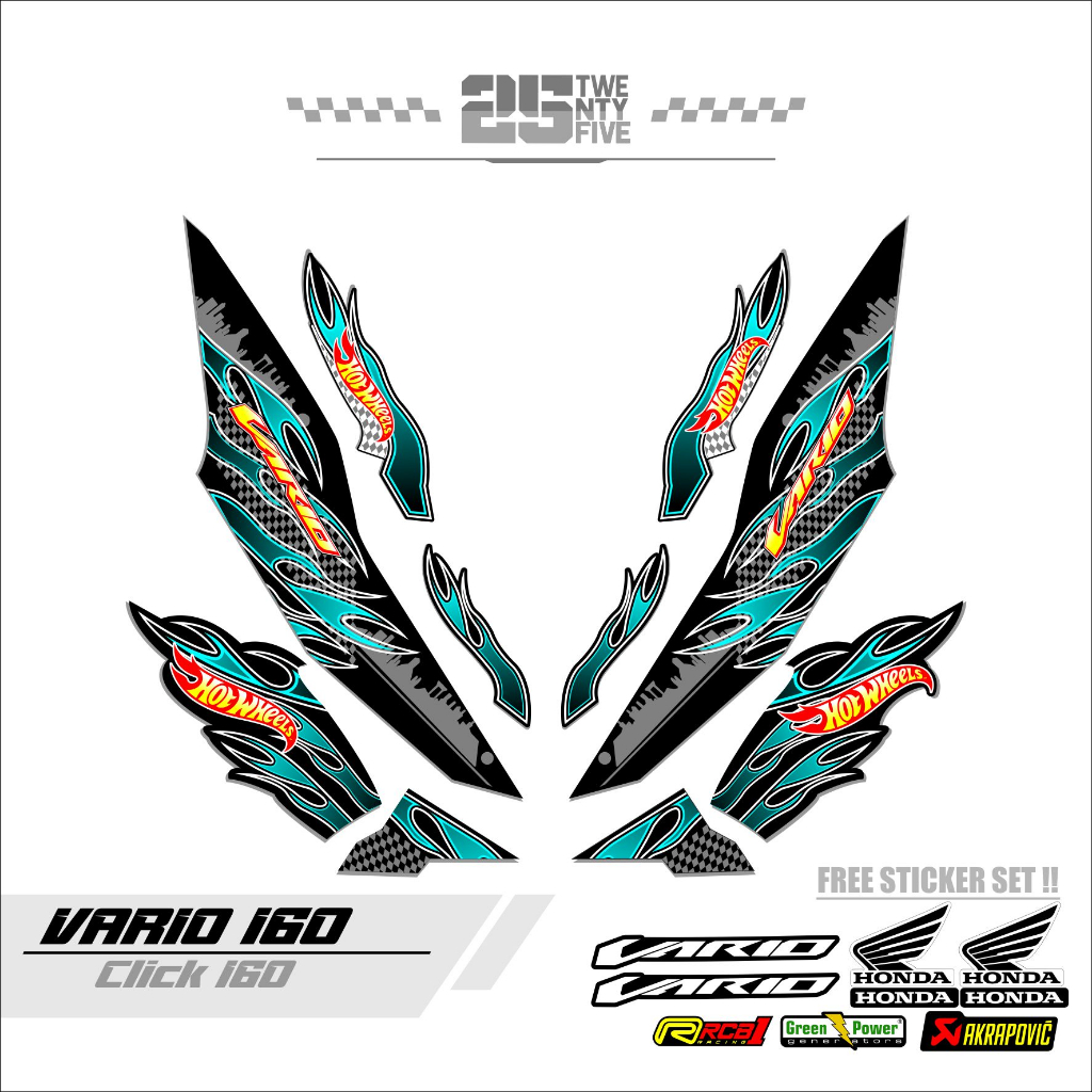 STRIPING VARIO 160/ EDISI HOTWHEELS/VARIASI 1/STIKER VARIO 160/STICKER VARIO 160/STIKER CLICK 160/VA