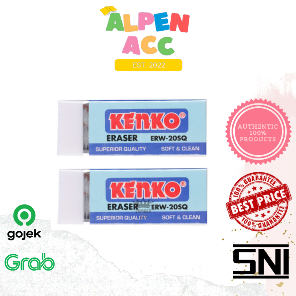 

KENKO Eraser / Penghapus Putih Besar ERASER KENKO ERW-20SQ