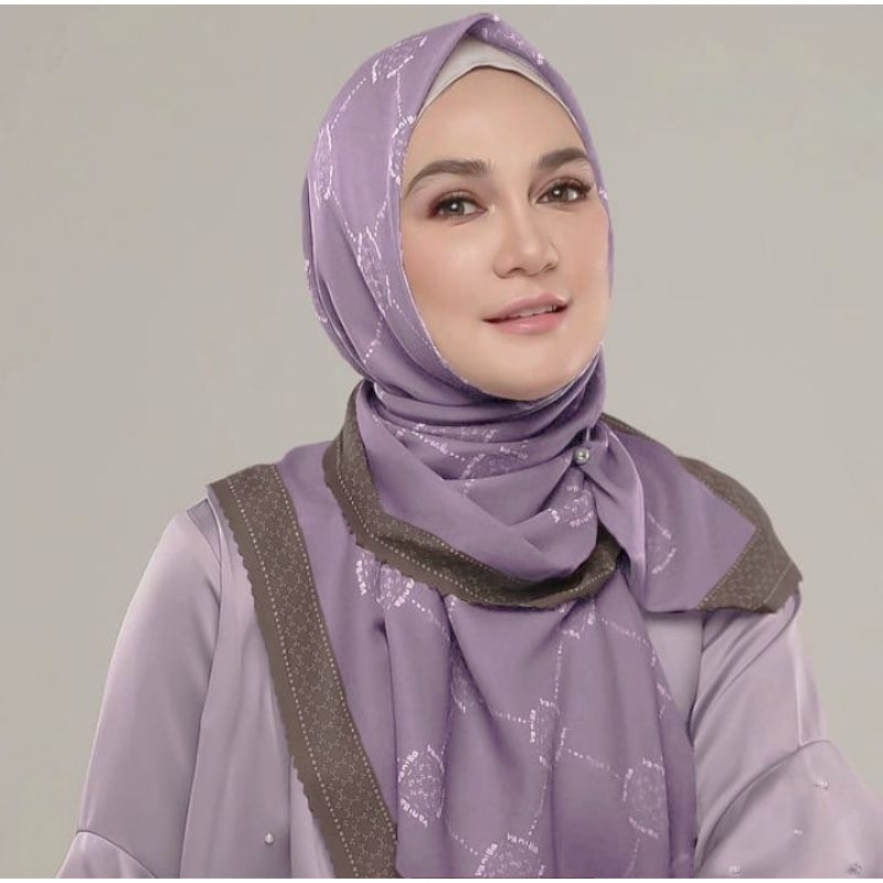 PROMO / LUNAN LILAC / JILBAB VOAL MOTIF / GROSIR HIJAB / HIJAB SEGI EMPAT / VOAL MOTIF / DEENAY KW /