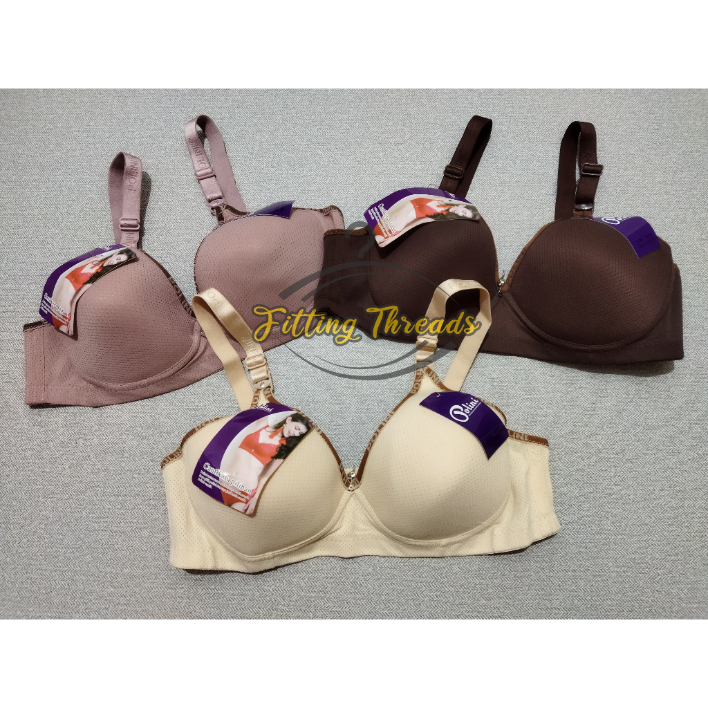 BH Busa Tanpa Kawat Polini Kancing 3 / Bra Polini Cup B Kait 3 POLINI