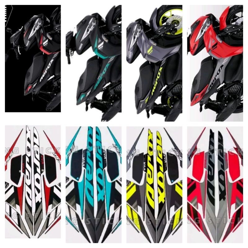 Striping stiker  Yamaha Aerox 155 Tahun 2021