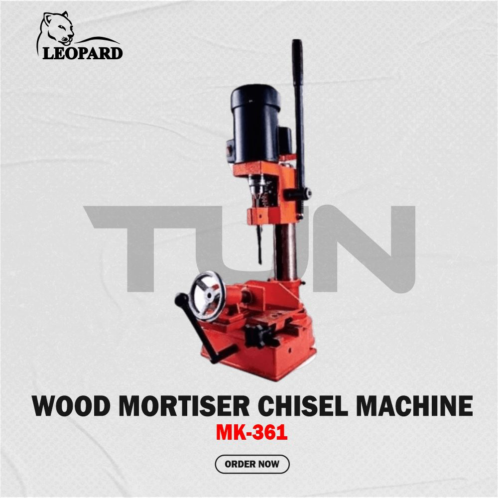 LEOPARD Mesin Bor Bobok Kayu Mortiser Chisel Machine MK-361 Mesin Bor Duduk