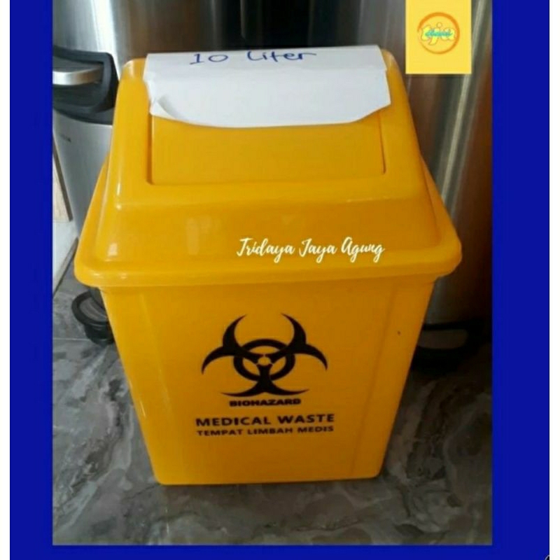 Tempat sampah limbah medis 10 liter / Tempat sampah 10l