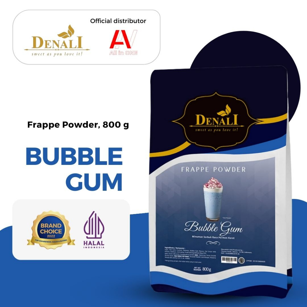 

Denali Frappe Powder 800g - Bubble Gum