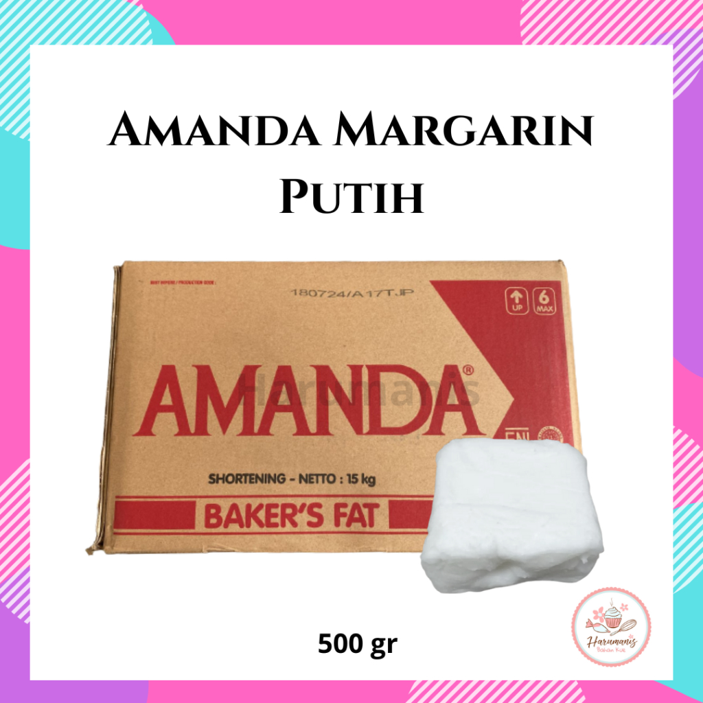 

Amanda Margarin Putih Mentega Putih Baker's Fat Repack 500gr