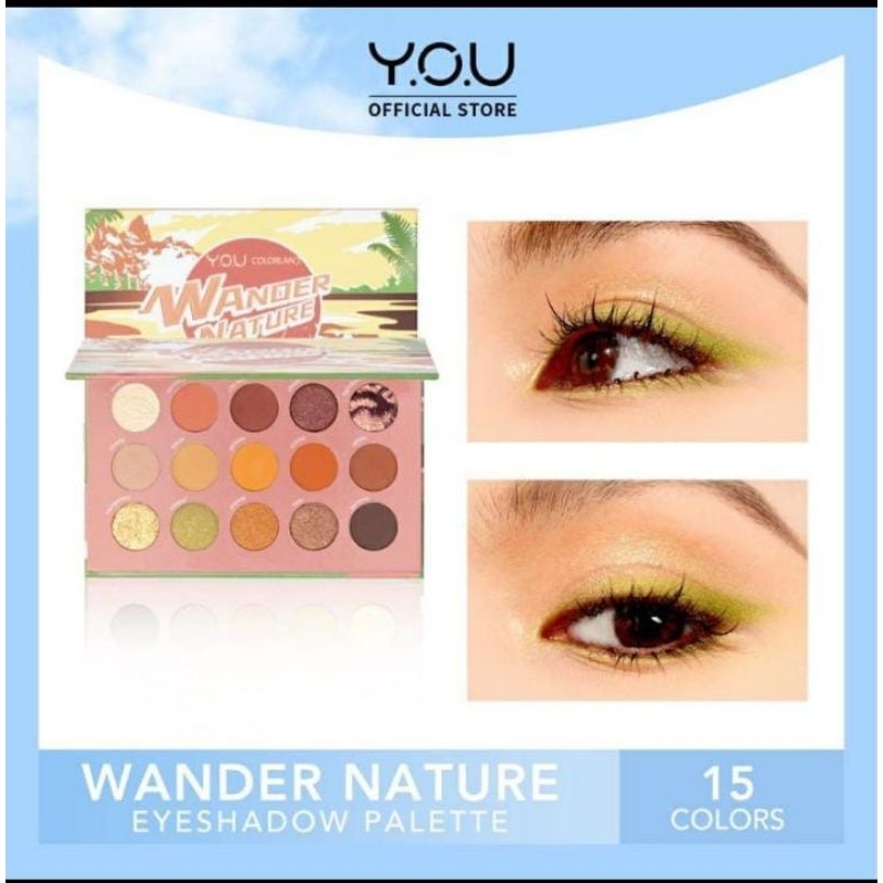 You eyeshadow palette colorland wander nature