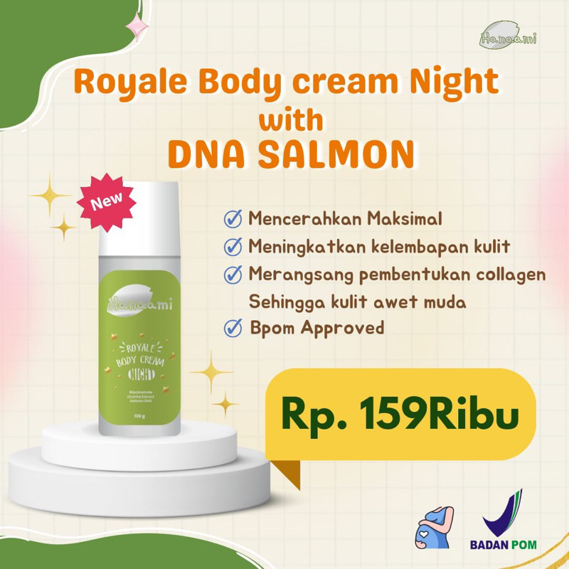 BODYCREAM/HANAAMI/BODYSERUM HANAAMI/PEMUTIH BADAN/BIBIT PEMUTIH/HB DOSTING