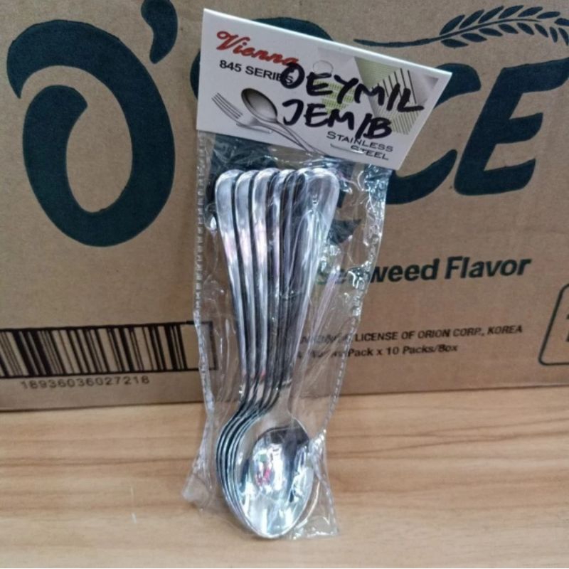 CUCI GUDANG Sendok Teh Stainless 304 super tebal "VIENNA" jual/Lusin 12pcs (double turun harga)