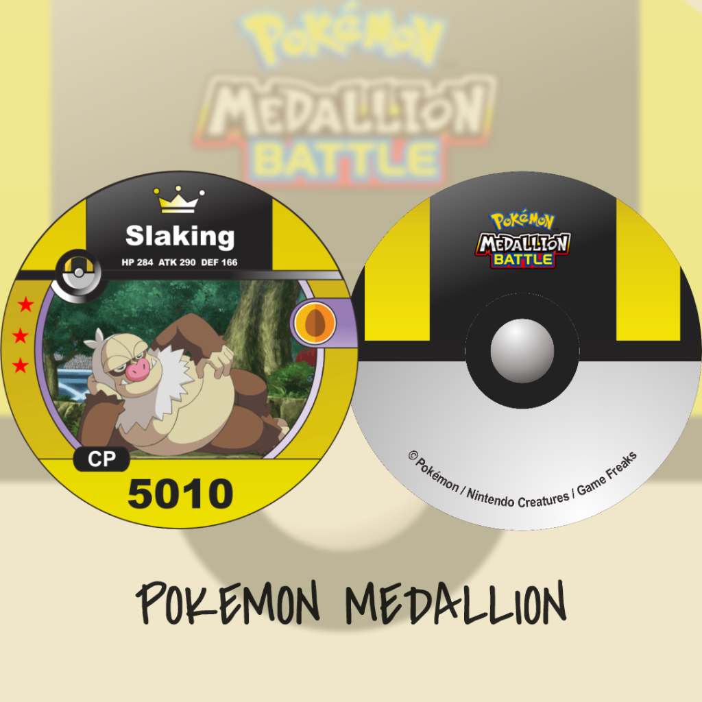 Kartu Pokemon Medallion Kustom Slaking
