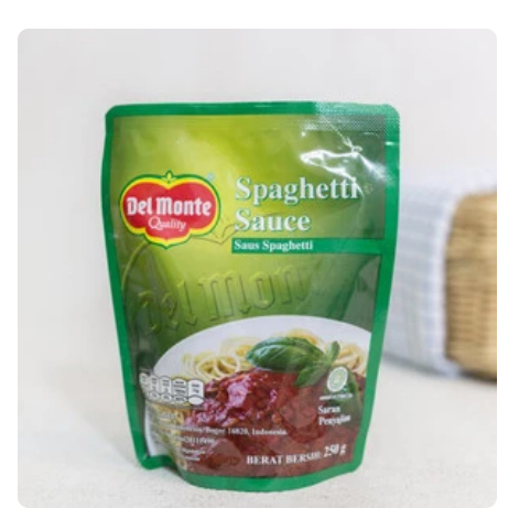 

Del Monte Saus Spaghetti Pouch 250 gram