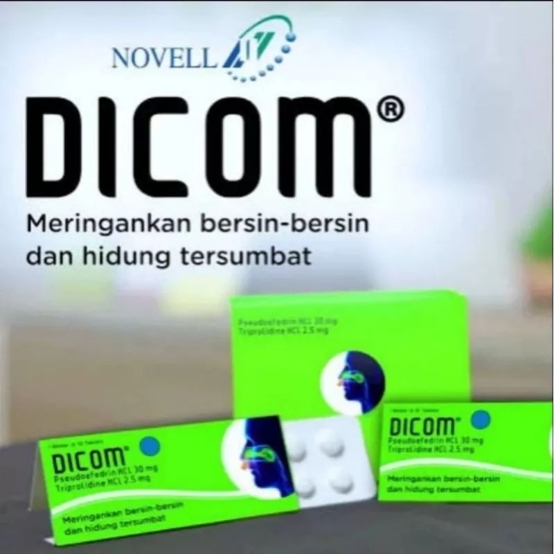 dicom 10 tablet ( meredakan hidung tersumbat)