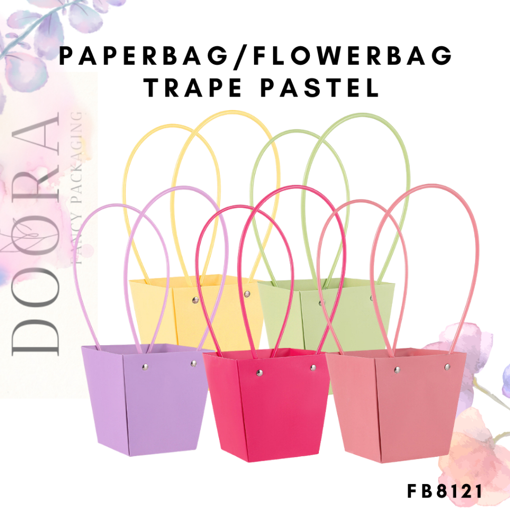 

Paper Bag Buket Bunga Trape Pastel /Flower Bag/Flower Box/Bouquet Bag