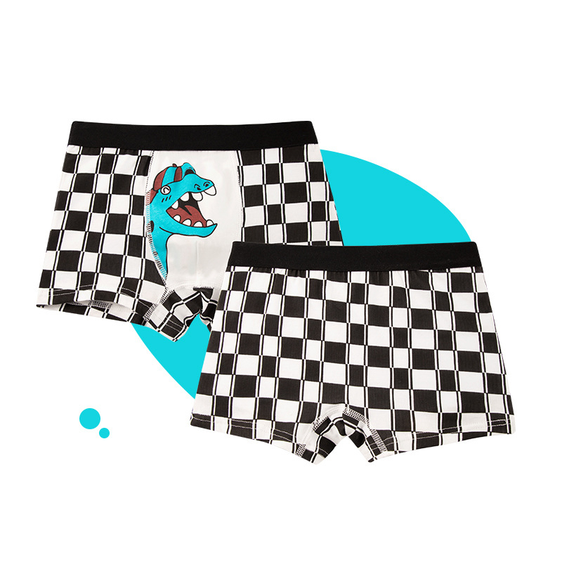 MISS'O BX1351 Boxer Celana Pendek Anak-anak Unisex Celana dalam CD katun Motif Kartun Lucu