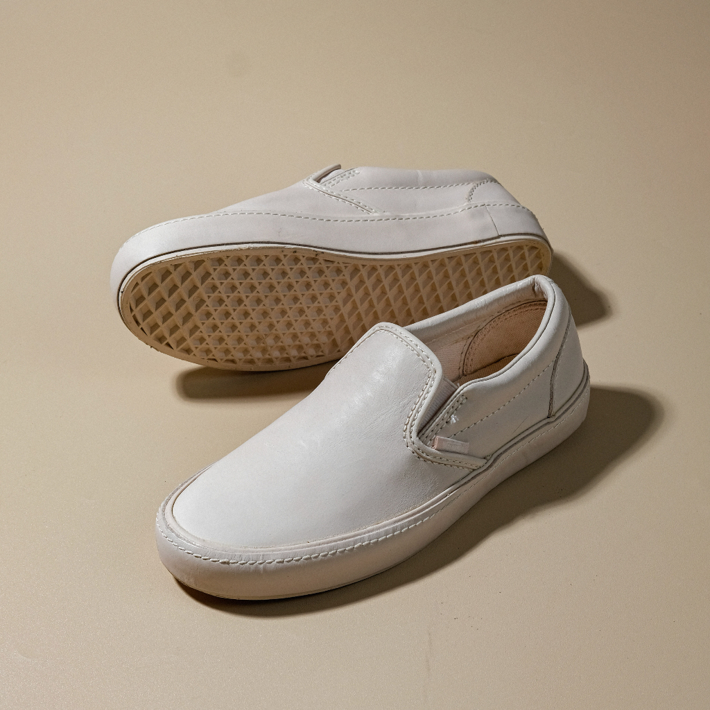 Vans Slip On Leather Wrap Sand Dollar