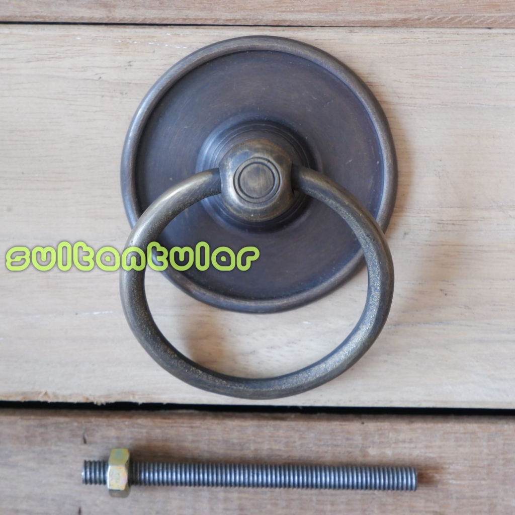 Handle tarikan pintu jendela minimalis kuningan antik