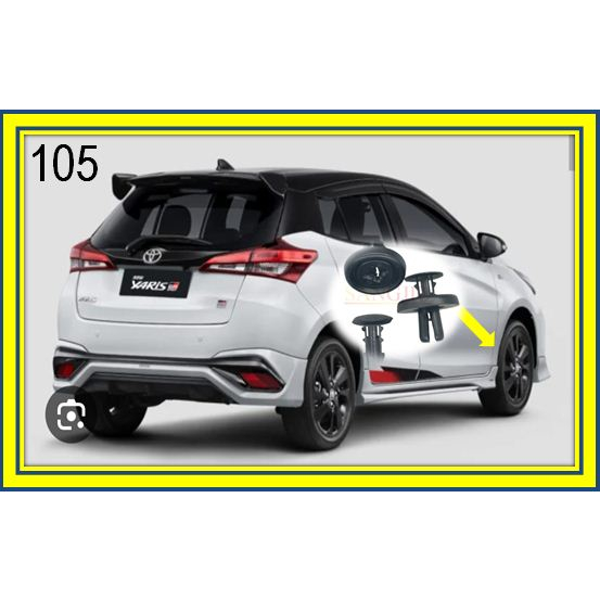 Klip liner fender untuk yaris / kancing liner fender yaris / klip bemper yaris