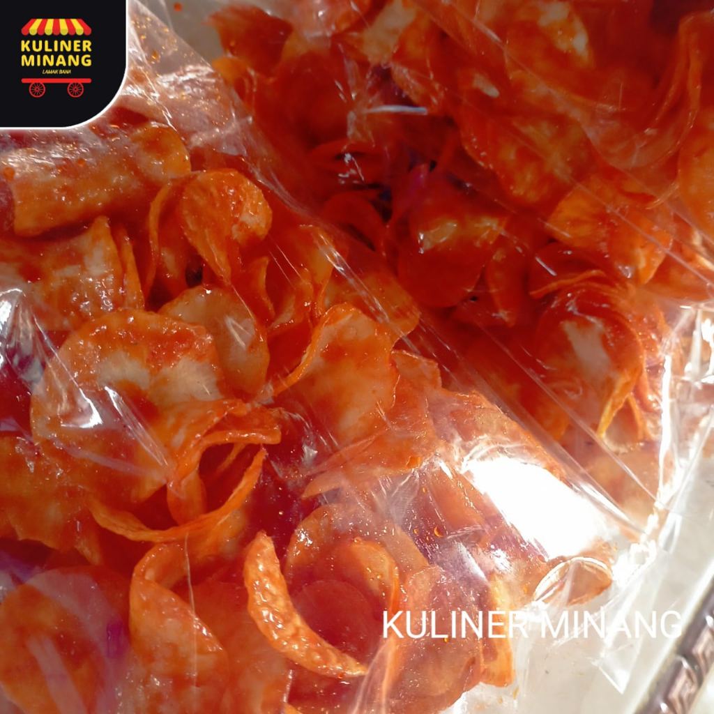 

Sanjai Kerupuk Balado 250g Pedas Kripik Bulat Bundar Oleh-Oleh Asli Kampung Cemilan Makanan Payakumbuh Khas Padang Snack Jajanan Kuliner Minang Kabau Gurih Spicy Murah Renyah Resmi 100% Halal Original AX02