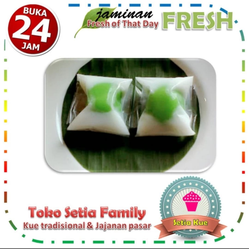 

Kue Subuh / Kue Bugis Mandi / Jajanan Pasar (Fresh dan Murah)