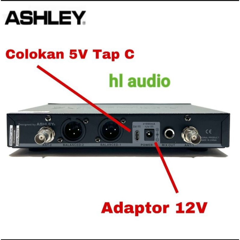 MIC WIRELESS ASHLEY SUPER ORIGINAL ANTI FEEDBACK