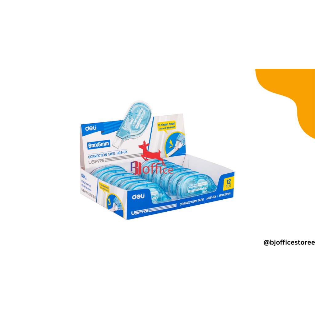 

Correction Tape Deli H08 / Tipe-x kertas Deli Kecil