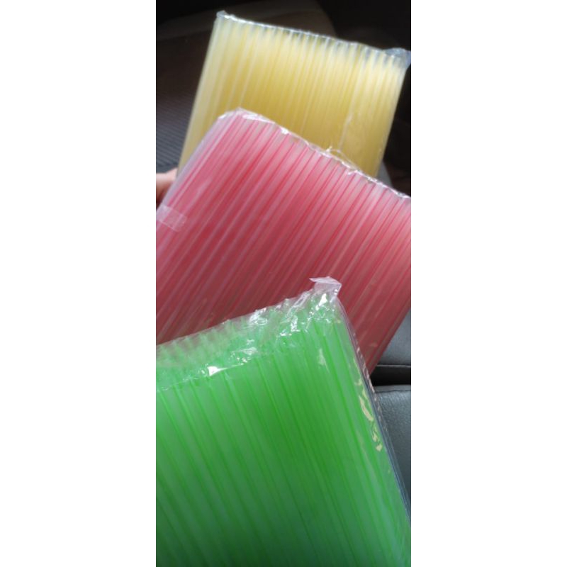 Sedotan Bubble /Boba/Pop ice /sedotan plastik diameter  8mm