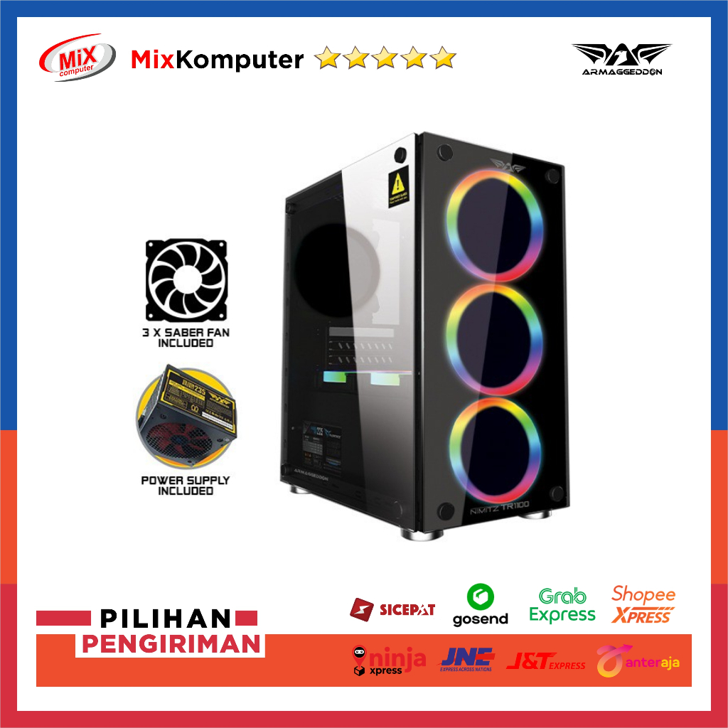 CASING ARMAGGEDDON NIMITZ TR1100 WHITE EDITION  included PSU