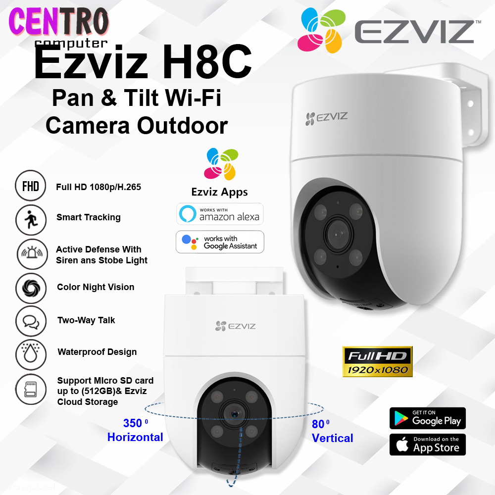 Ezviz H8C 2MP 1080P WiFi Camera CCTV Smart IP Cam Wireless Outdoor
