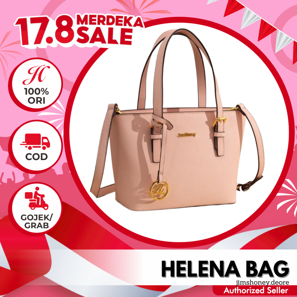 Jims Honey Helena Bag Tas Jinjing Bahu Wanita Cewek Fashion Korea Handbag Selempang Slingbag Import 
