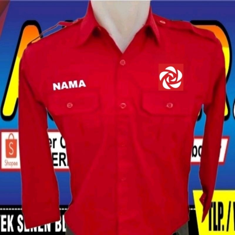 kemeja PSI baju PSI seragam PSI Pdh PSI kemeja partai PSI baju partai PSI seragam partai PSI Pdh par
