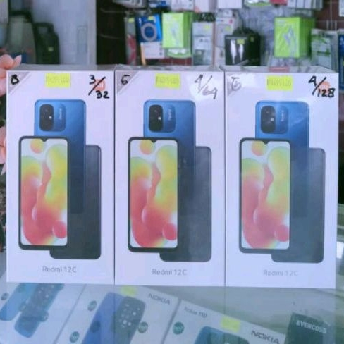 REDMI 12C ram 3/32 GB REDMI 12C RAM 4/64GB REDMI 12C 4/128GB