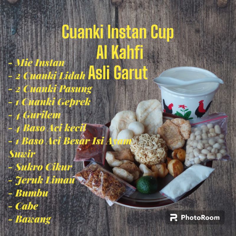 

Cuanki Instan Cap 400 ml + Baso Aci