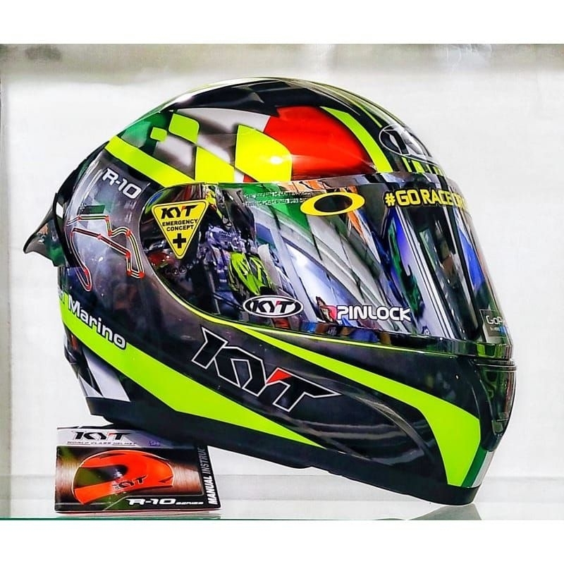 HELM KYT R10 SANMARINO PAKET GANTENG