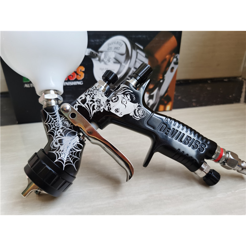Devilbiss Gti Pro #Gratisongkir 600ml cup 1.3mm tip Spray Gun