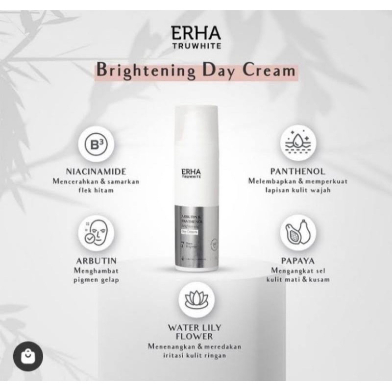 Erha truwhite brightening day cream