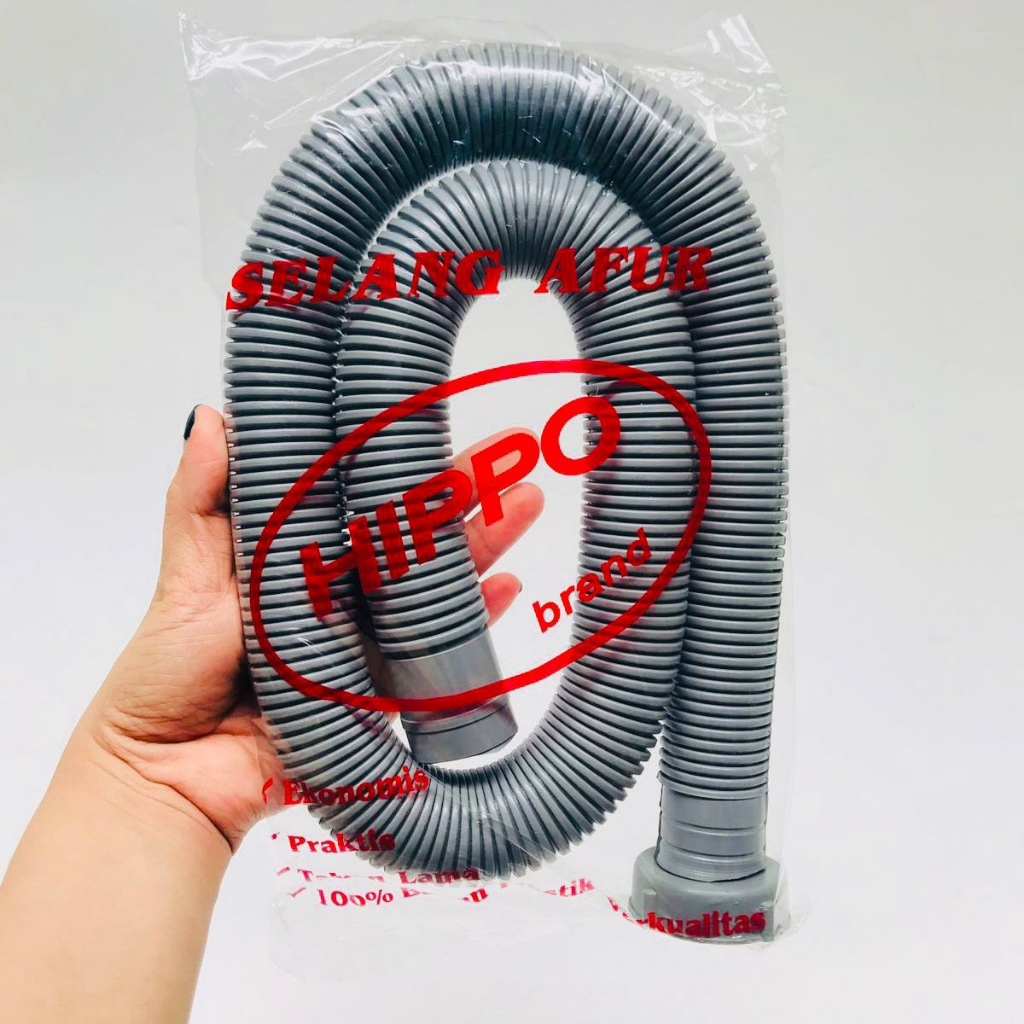 HIPPO - Selang Afur Pembuangan Bak Cuci Piring Wastafel 1 meter - Pembuangan BCP - Flexible Sink Dra