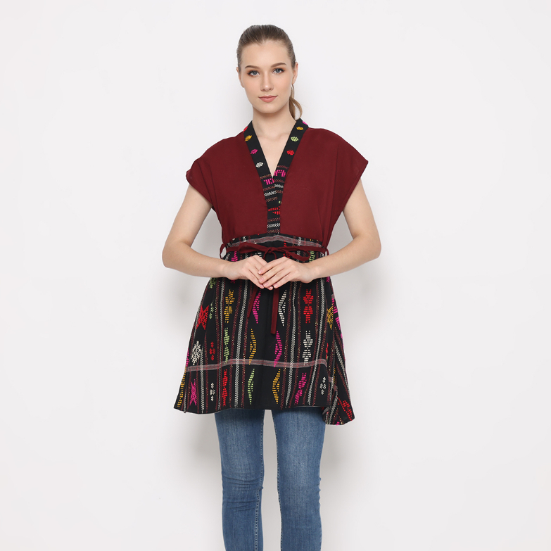 dress etnik tenun ulos jenaka