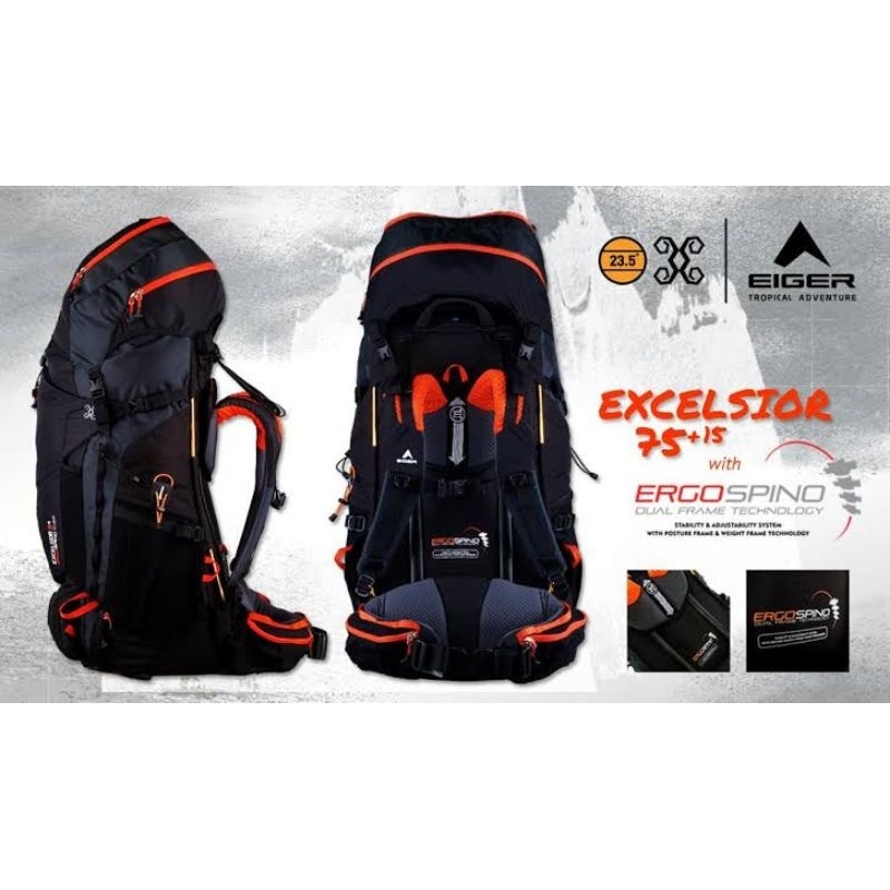 EIGER EXCELSIOR BLACK BORNEO 75