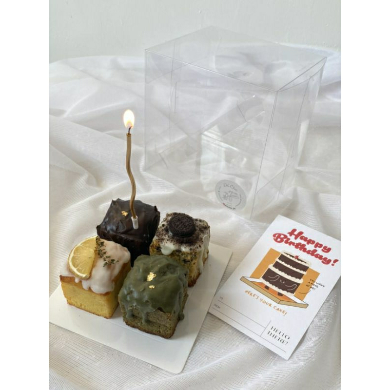 

Mini birthday pound cakes / Mini korean cakes / aesthetic