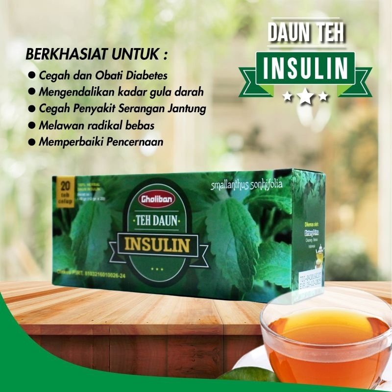 

Teh Celup Daun Insulin Gholiban