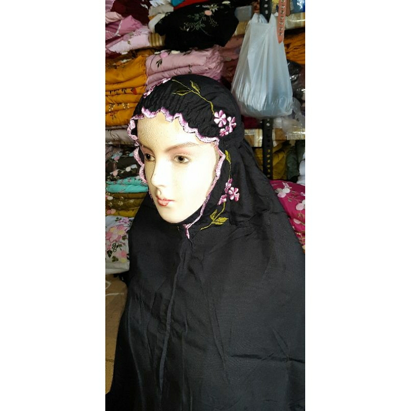 MUKENA TERUSAN TiLE Rayon Mukena Bordir Tile