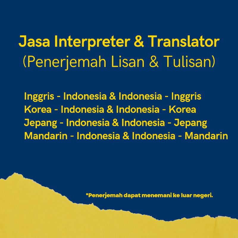 Jasa Interpreter & Translator bahasa Inggris, Korea, Jepang & Mandarin