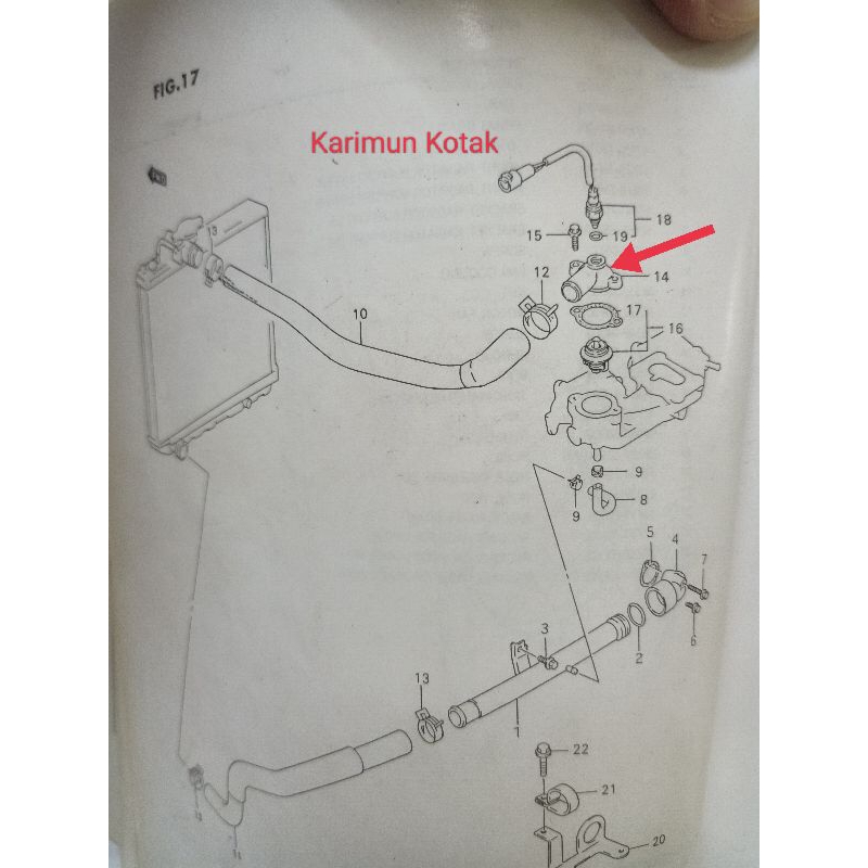 Cap Thermostat Tutup Thermostat Karimun Kotak ORIGINAL