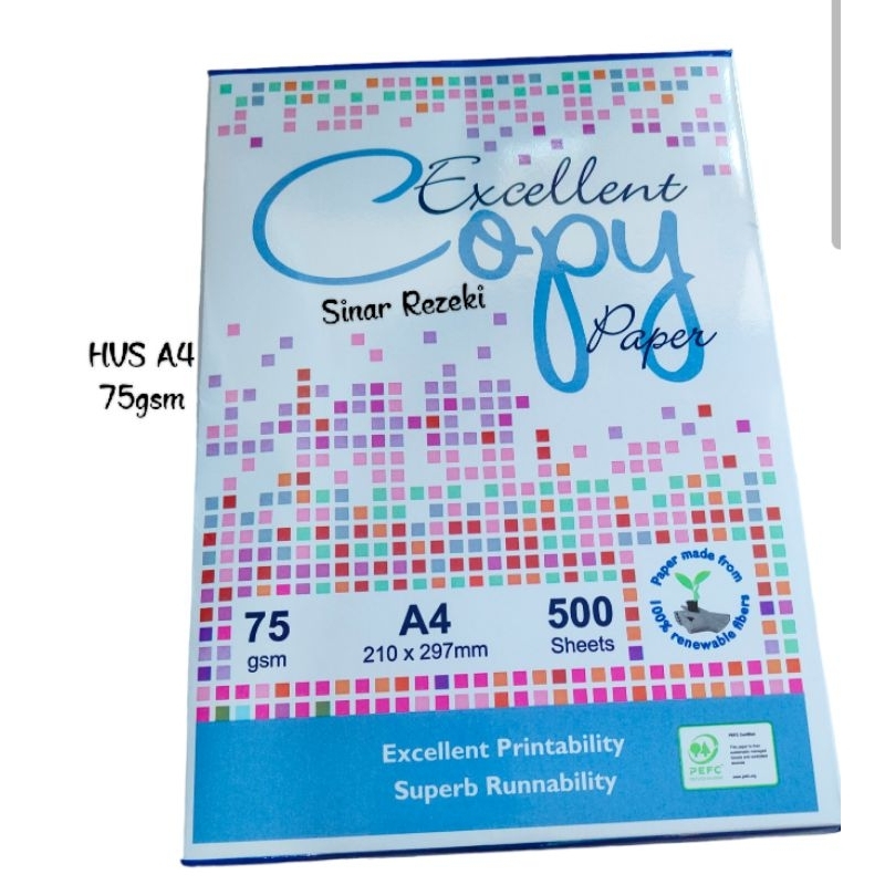 

1 rim = 500 lembar!! HVS A4 75gsm/kertas fotocopy 75gsm/kertas fotokopi/kertas HVS A4